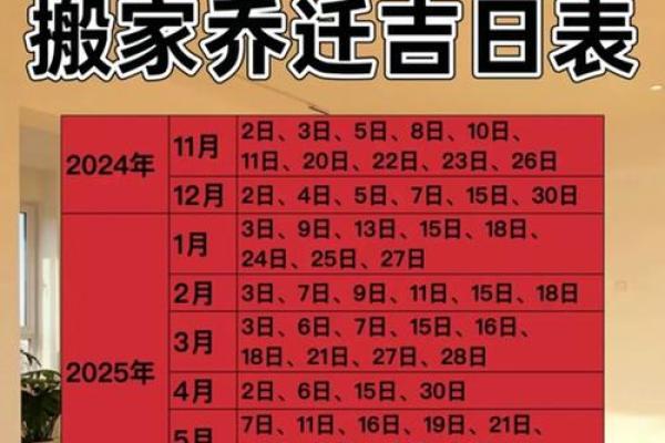 2025年十月适合搬家的黄道吉日查询及得把眼睛擦亮了
