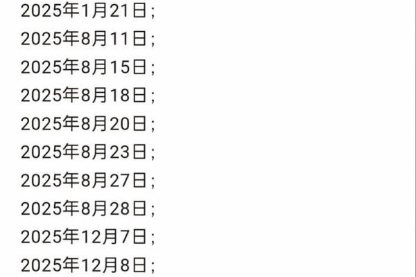 2025年动土吉日一览表
