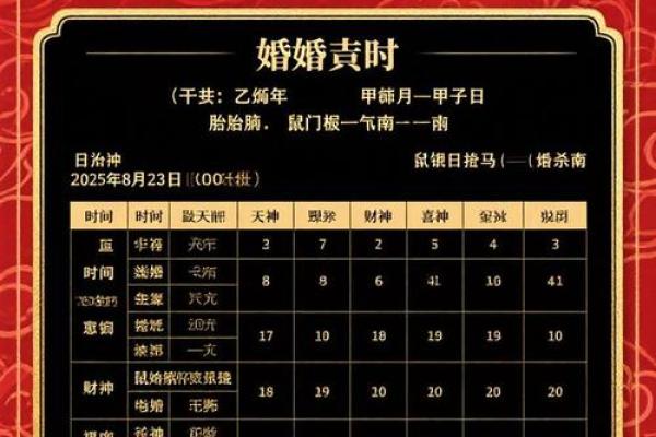 2025年8月结婚登记黄道吉日查询及宜忌时辰推荐